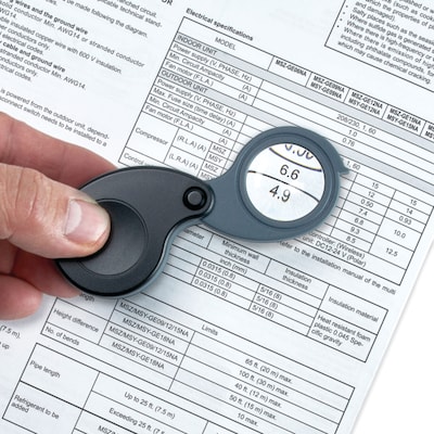 CARSON TriView 5x–15x Folding Magnifier & SureGrip 2x Handheld Magnifier, 12/Pack (KITCSNMAG04)