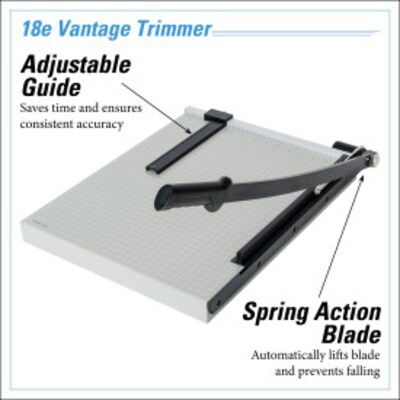 Dahle Vantage 18" Guillotine Paper Cutter, Gray (18e)