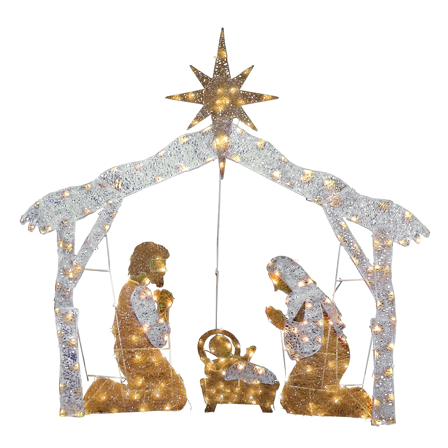 National Tree Company 55 Nativity Scene with Clear Mini Lights (DF-160002L)