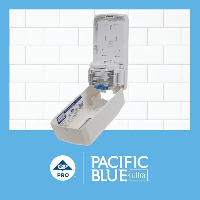 Pacific Blue Ultra Wall Mounted Hand Soap/Hand Sanitizer Dispenser, White (53058)