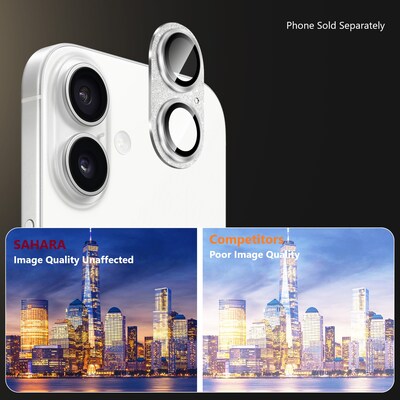 SaharaCase Ultra-Strong Camera Lens Protector for Apple iPhone 16 and 16 Plus, Glisten, 2/Pack (ZD00160)