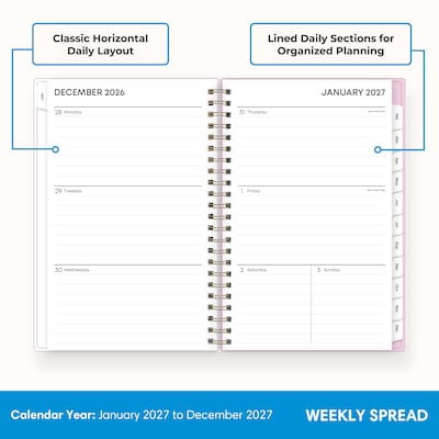 2027 Blue Sky 5 x 8 Weekly & Monthly Planner, Lilac (164287)
