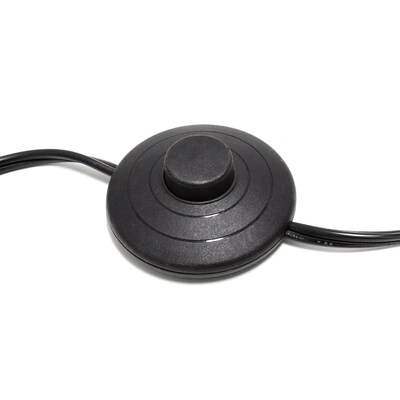Simple Designs 57" Floor Lamp with Drum Shade, Black (LF2004-BLK)