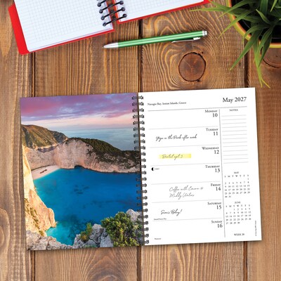 2027 Willow Creek Ah The Beach! 6.5" x 8.5" Weekly & Monthly Desk Calendar (64313)