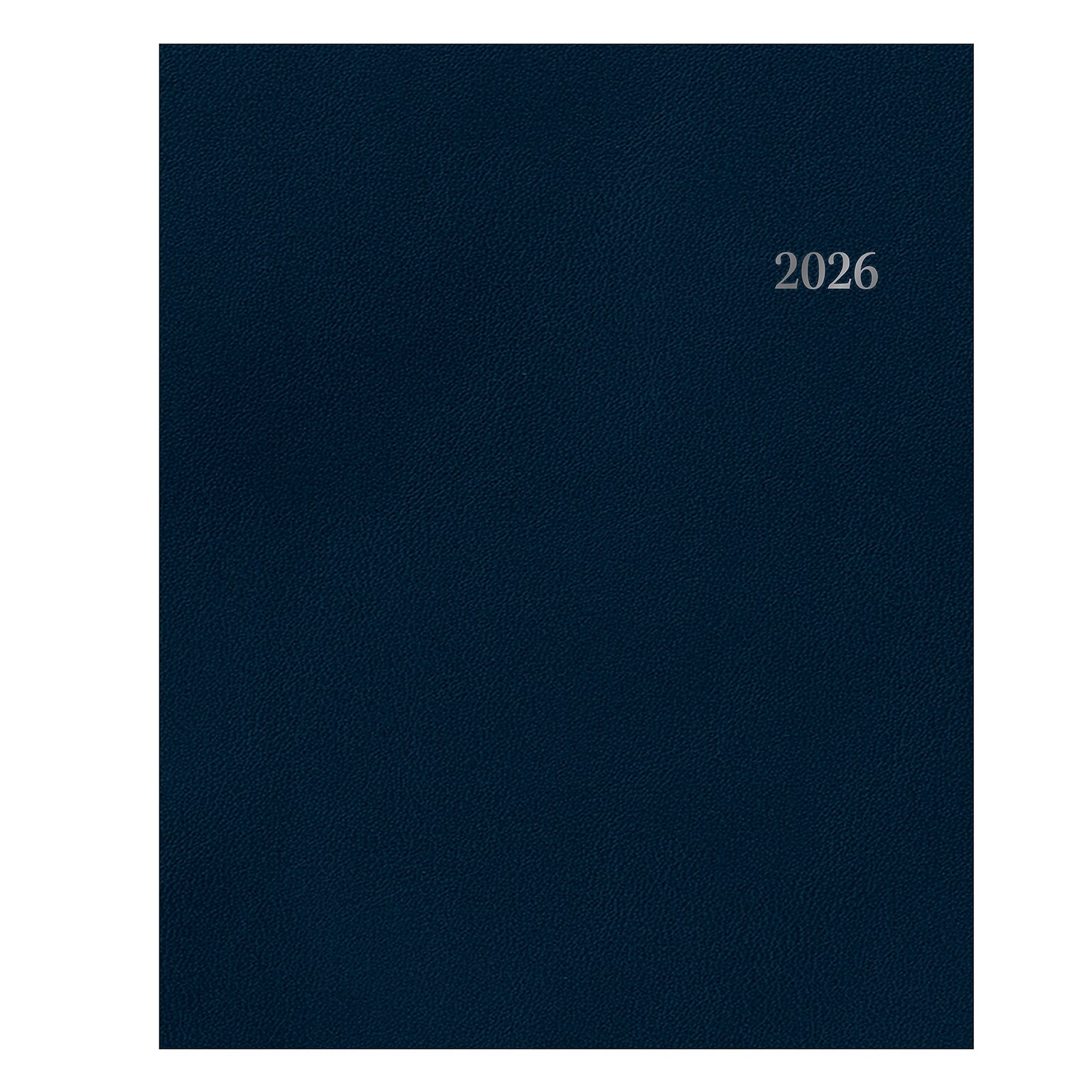 2026 Blue Sky Passages 8.5 x 11 Calendar Year Weekly & Monthly Planner, Faux Leather Cover, Navy (148658-26)