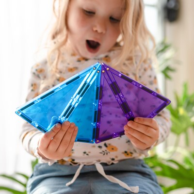 Connetix Magnetic Tiles Rainbow Geometry Pack, 30 Pieces (CNTR00030GE)