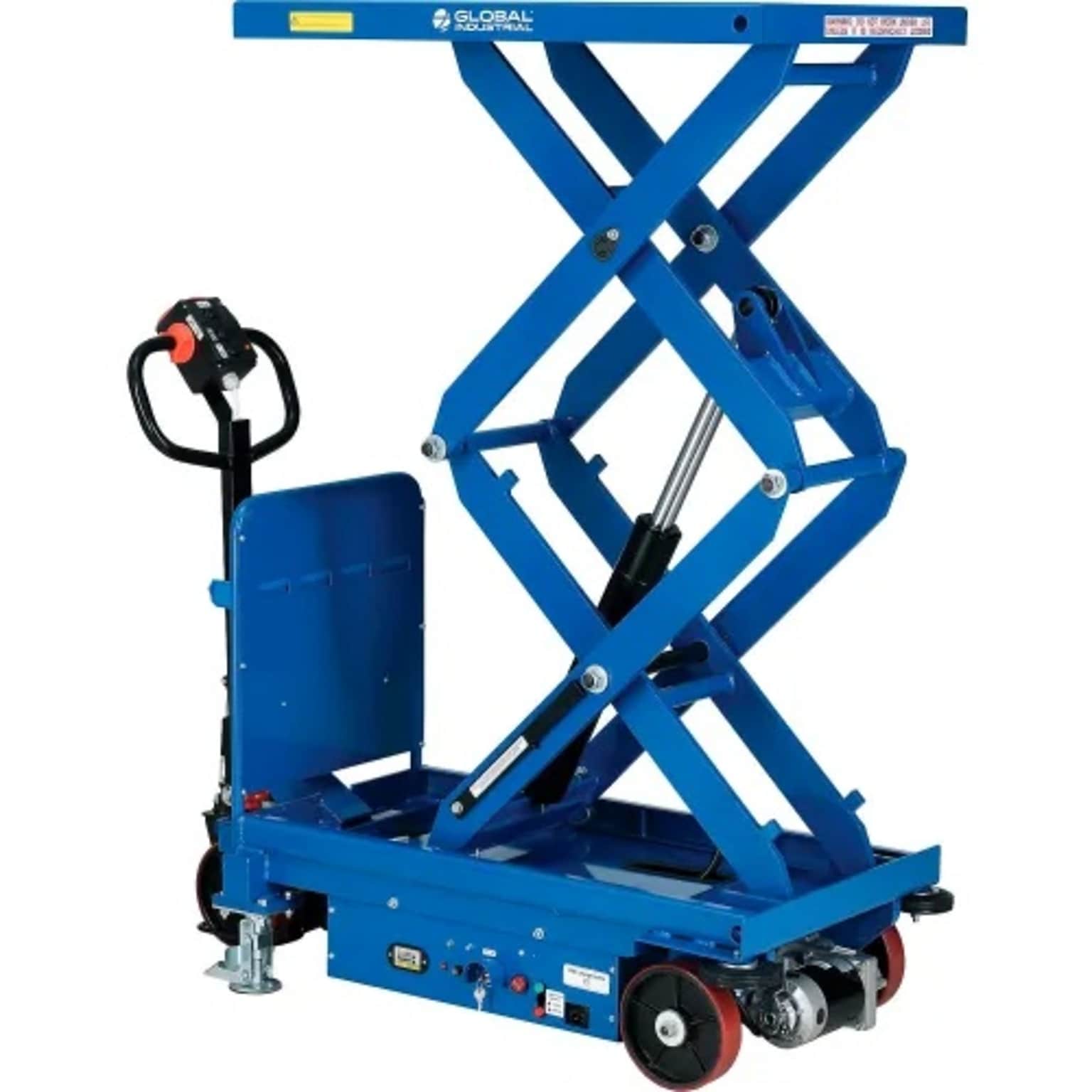 Global Industrial Self Propelled Mobile Scissor Lift Table, 40L x 24W, 2000 Lb. Capacity (988159)