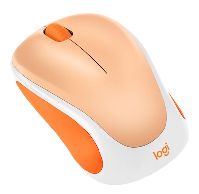 Logitech Design Limited Edition Wireless Ambidextrous Optical USB Mouse, Light Orange (910-007794)