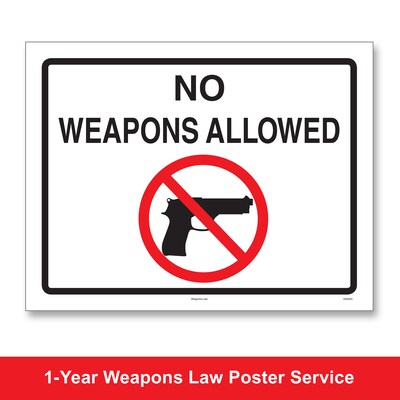 ComplyRight Weapons Law Poster Service, Ohio, 11 x 8.5 (U1200CWPOH)
