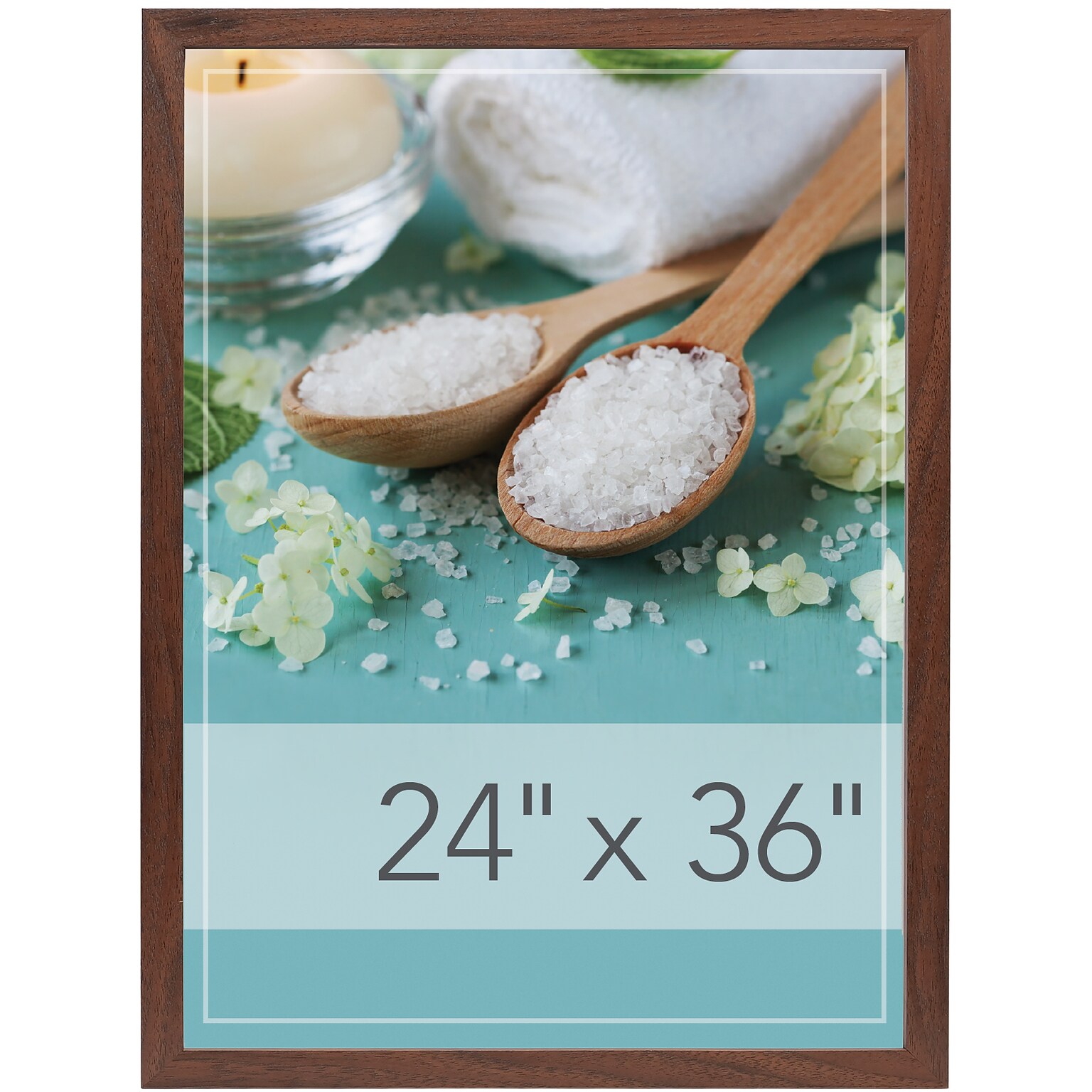 Staples 24 x 36 MDF Poster Frame, Dark Brown (MPFRM-2436-BRW)
