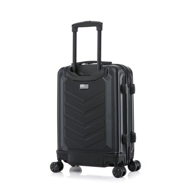 US Army FOX 20" Hardside Carry-On Suitcase, 4-Wheeled Spinner, TSA Checkpoint Friendly, Black (USLFOX00S-BLK)