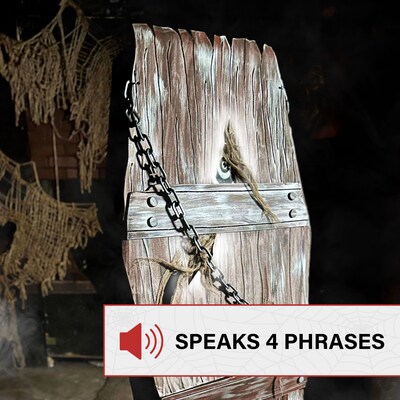 Haunted Hill Farm Lifesize Animated Coffin Prop (HHCOFF-2FLSA)