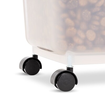 Iris 55 Quart Storage Container with Lid, Plastic, Gray (301048)
