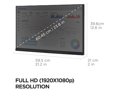 ViewSonic Dual Pack Head-Only 24" 60 Hz LCD Monitor, Black (VG2448A-2_H2)