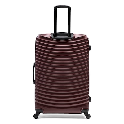 DUKAP Adly 33.27" Hardside Suitcase, 4-Wheeled Spinner, TSA Checkpoint Friendly, Wine (DKADL00XL-WIN)