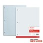 Staples® Graph Ruled Filler Paper, 4 Sq/In, 8" x 10.5", White, 80 Sheets/Pack (ST40476B)