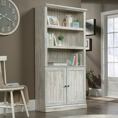 Sauder Select 70"H 5-Shelf Bookcase, White Plank (426420)
