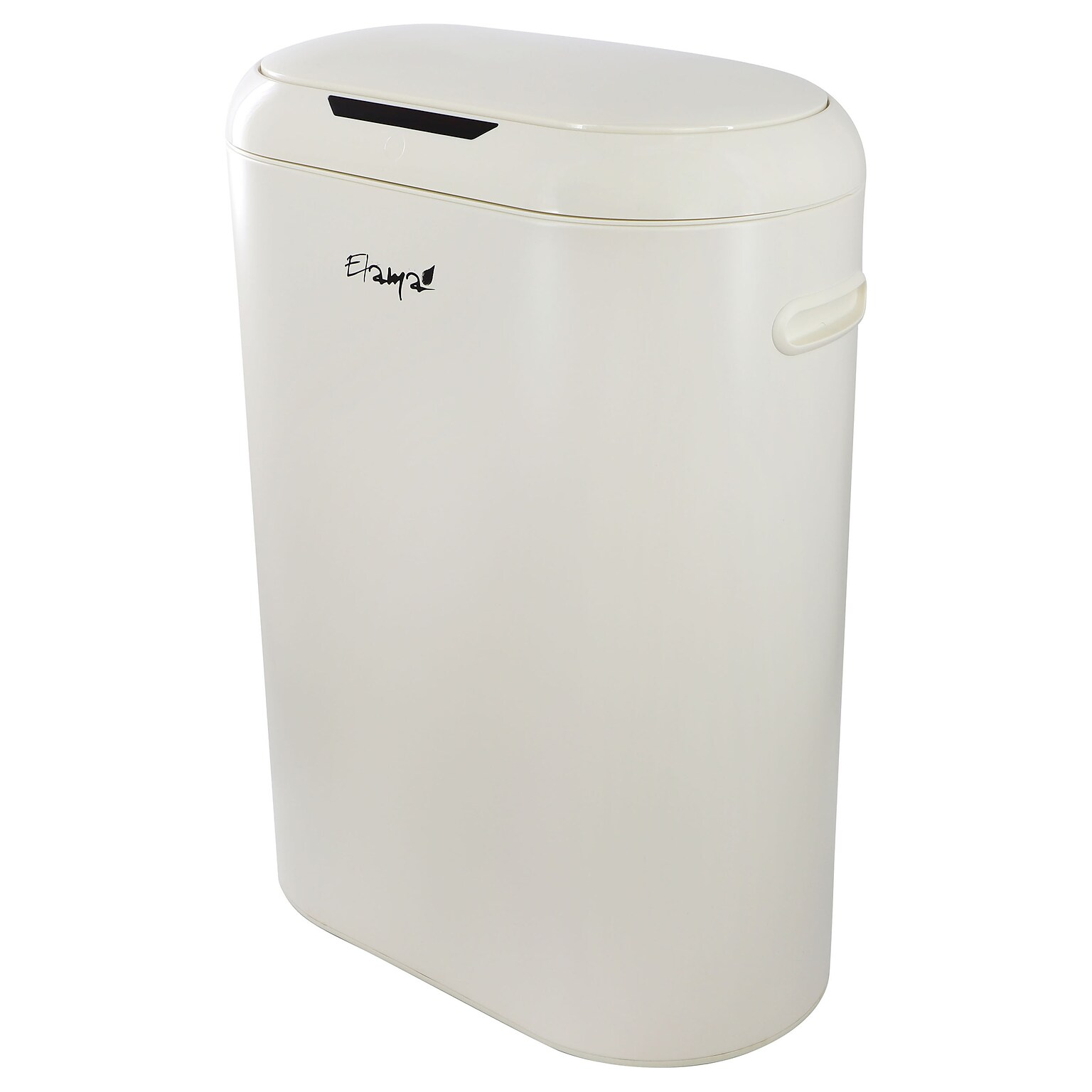 Elama Stainless Steel Indoor Sensor Trash Can, 13 Gallon, Off-White (938122409M)