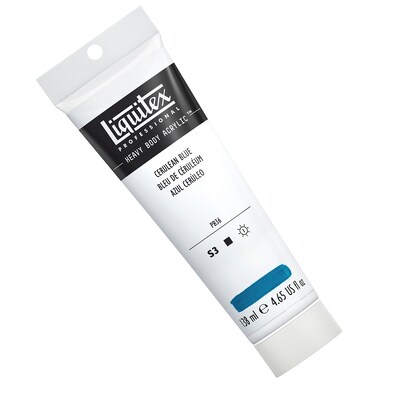 Liquitex Professional Heavy Body Acrylic Paint Tube, Cerulean Blue, 138 mL (LIQ1047164)