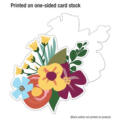 Carson Dellosa Education Grow Together Jumbo Flowers and Greenery Cut-Outs, 12/Pack, 3 Packs/Bundle (CD-120644-3)