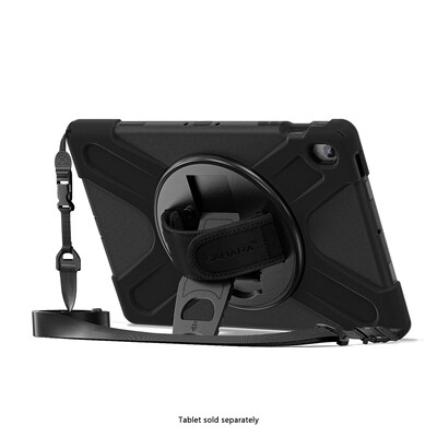 SaharaCase Raider X Series TPU 13.1" Heavy Duty Hand Strap Case for Galaxy Tab S10 FE+, Black (TB00473)