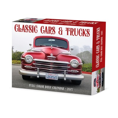 2027 Willow Creek Classic Cars & Trucks 6.2 x 5.4 Daily Day-to-Day Calendar, Assorted Colors (63347)