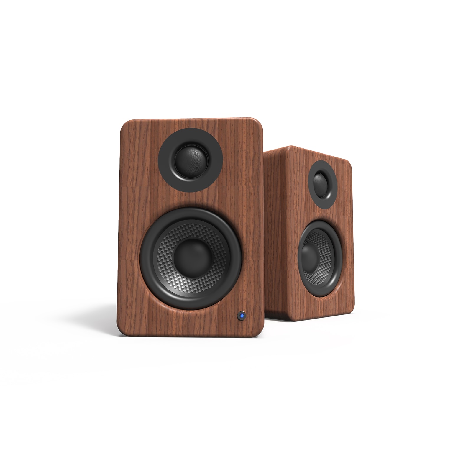 Kanto YU2 KTYU2WALNUT 100W Indoor Desktop Speaker, Walnut