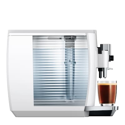 JURA E8 2-Cups Coffee & Espresso Machine Combination, Piano White (15683)