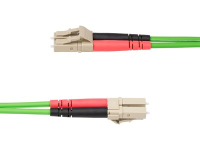StarTech 10m (32.8ft) LC to LC (UPC) Duplex OM5 Multimode Fiber Optic Patch Cable, 50/125, Green (LC