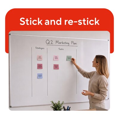 Staples Pop-up Sticky Notes, 3" x 3", Ocean Mist Collection, 100 Sheets/Pad, 18 Pads/Pack (ST62873V-CC)