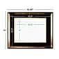Excello Global Products 11" x 14" Resin Photo/Document Frame, Black/Gold (EGP-HD-0332)