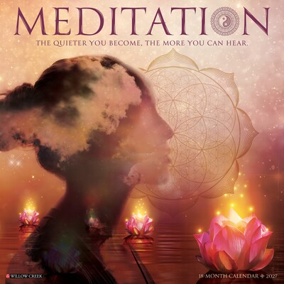 2027 Willow Creek Meditation 12 x 12 Monthly Wall Calendar, Assorted Colors (61169)