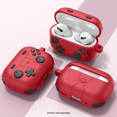 SaharaCase Inspire Series Silicone Case with Premium Clip for Airpods Pro 3, Shock Absorbing, Viper Red (HP00229)