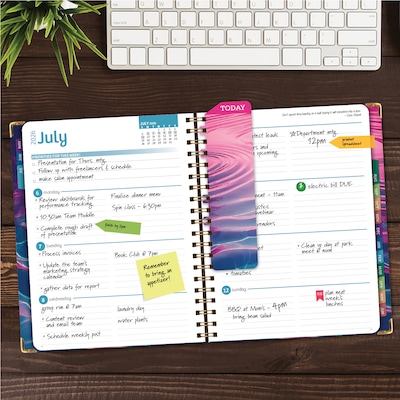2026-2027 Excello Brands 8.5 x 11 Academic Weekly & Monthly Planner, Paperboard Cover, Summer Bliss (FSHN-AY26-8511-73)