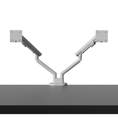 Kanto DM2 Dual Monitor Desktop Mount for 17” - 35” Displays, Up to 22 lbs., White