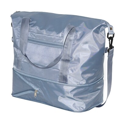 Nicci Polyester Travel Duffel Expandable Bag, Blue (CBM10003-BLU)