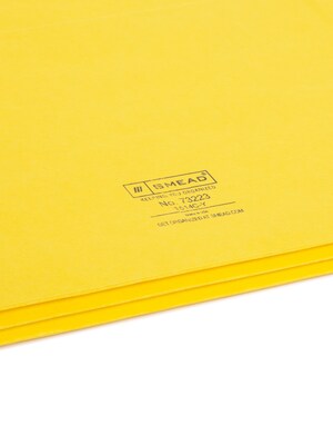 Smead Recycled Reinforced File Pocket, 2" Expansion, Letter Size, Yellow (73223)