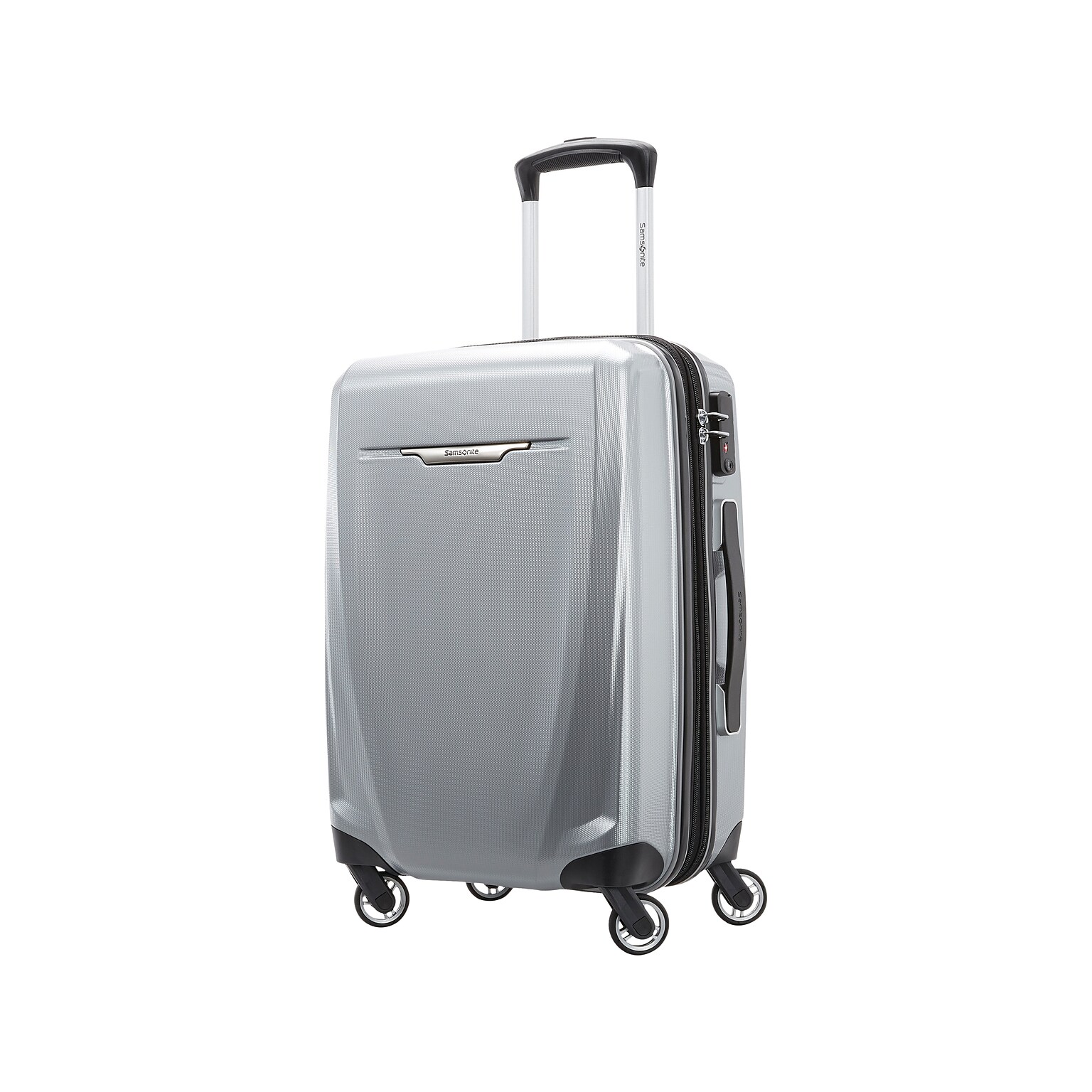 Samsonite Winfield 3 DLX Polycarbonate Carry-On Luggage, Silver (120752-1776)