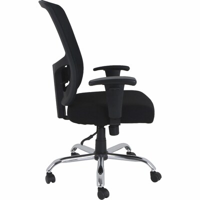 Lorell Ergonomic Fabric Managers Big & Tall Chair, 400 lb. Capacity, Black (LLR62625)
