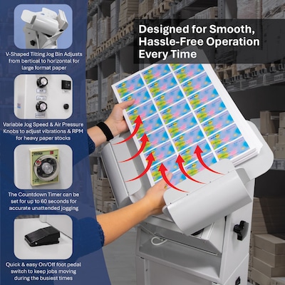 Formax High-Capacity Paper Joggers, 940 Sheets (FD404A1)