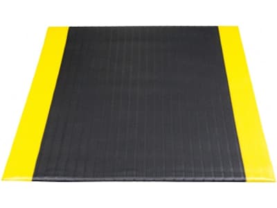 NoTrax Airug Anti-Fatigue Mat, 36 x 24, Black/Yellow (410S0523BY)