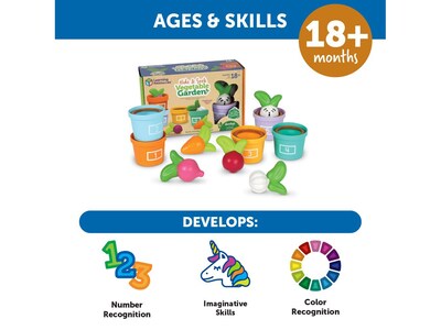 Learning Resources Hide & Seek Vegetable Garden Toy Set (LER3604)