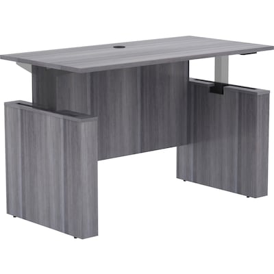 Lorell Essentials Series 60W Electric Adjustable Standing Desk, Weathered Charcoal (LLR69572)