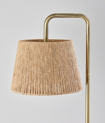 Simplee Adesso Tahoma 59"H Antique Brass Floor Lamp with Rope Shade (SL9501-21)