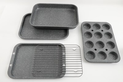 Oster 5PC Greystone Bakeware Set