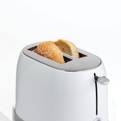 Betty Crocker 2-Slice Pop-Up Toaster, White (BC-4621W)