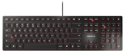 Cherry KC 6000 SLIM Wired Keyboard, Black (JK-1600EU-2)