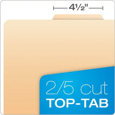 Pendaflex Classification Folder, 2-Dividers, 2 1/2" Expansion, Letter Size, Manila, 10/Box (24000P)