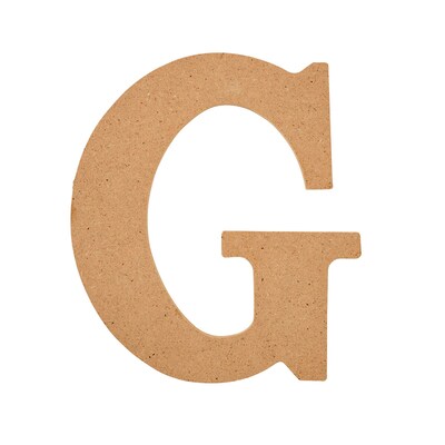 Plaid MDF Letters, 5, Brown Oxide, 12/Pack (PDE63560-12)