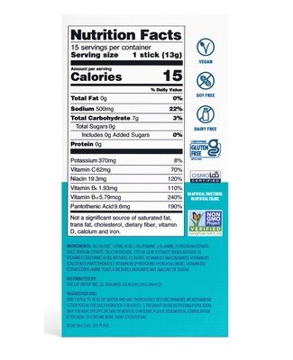 LIQUID I.V. Hydration Multiplier Sugar-Free Strawberry Watermelon Electrolyte Powder Drink Mix, 0.56 oz., 15/Box (EHC72598)